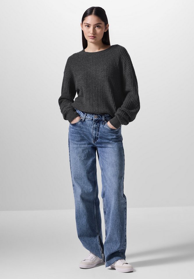 STREET ONE STUDIO Strickpullover aus Baumwolle mit Stretchanteil von STREET ONE STUDIO