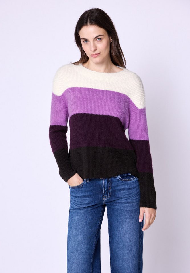 STREET ONE STUDIO Strickpullover mit buntem Streifenmuster von STREET ONE STUDIO