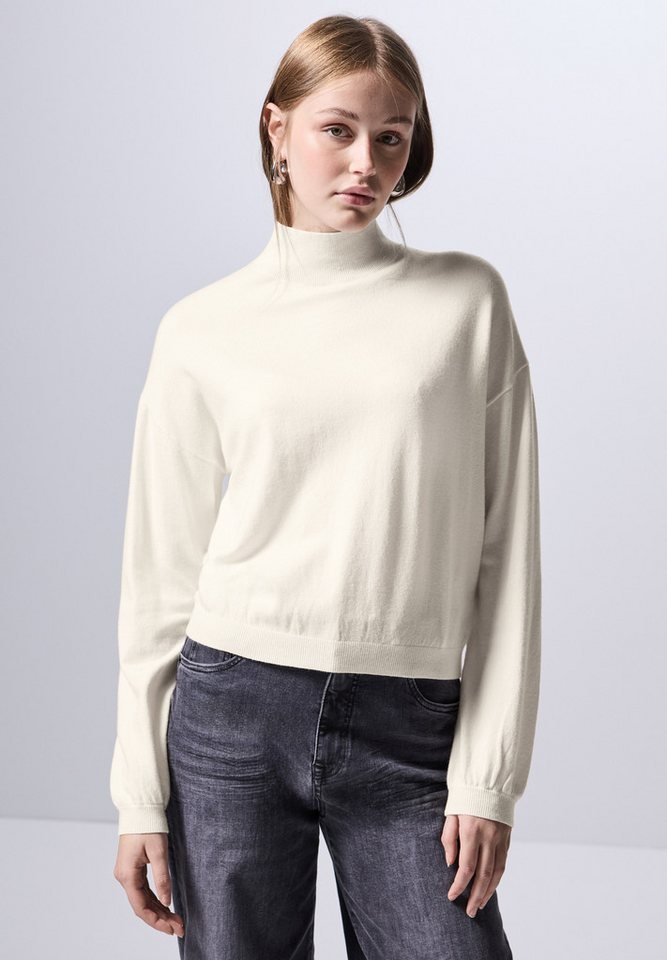 STREET ONE STUDIO Strickpullover mit Elastiksaum von STREET ONE STUDIO