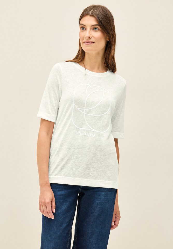 STREET ONE STUDIO T-Shirt aus elastischem Materialmix von STREET ONE STUDIO