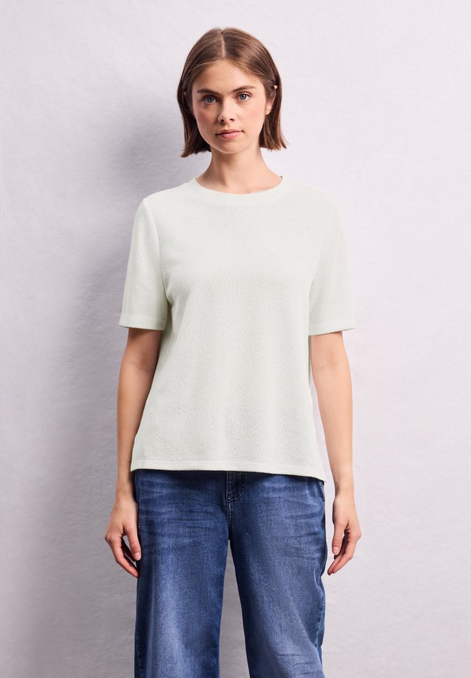 STREET ONE STUDIO T-Shirt aus elastischem Materialmix von STREET ONE STUDIO