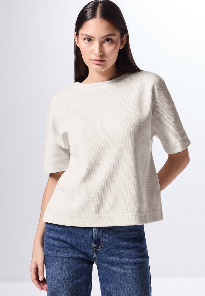 STREET ONE STUDIO T-Shirt mit Streifen-Struktur von STREET ONE STUDIO