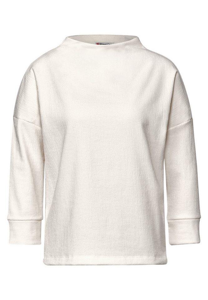 STREET ONE 3/4-Arm-Shirt - Damen Strukturshirt - Turtleneck, 3/4-Arm von STREET ONE