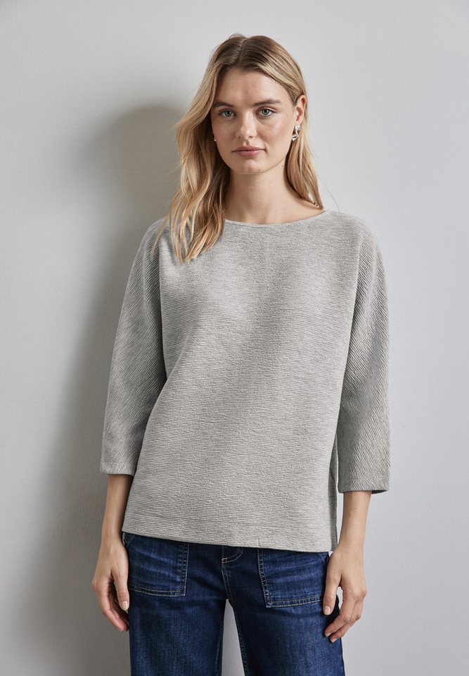 STREET ONE 3/4-Arm-Shirt mit feiner Struktur von STREET ONE