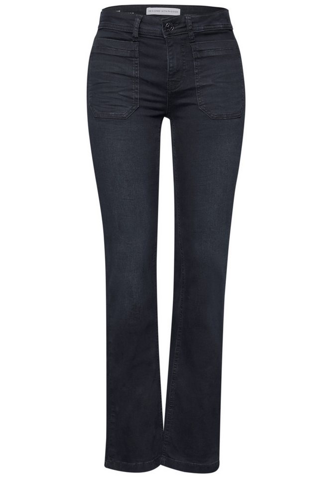 STREET ONE 5-Pocket-Hose Style Bootcut.mw.blue black von STREET ONE