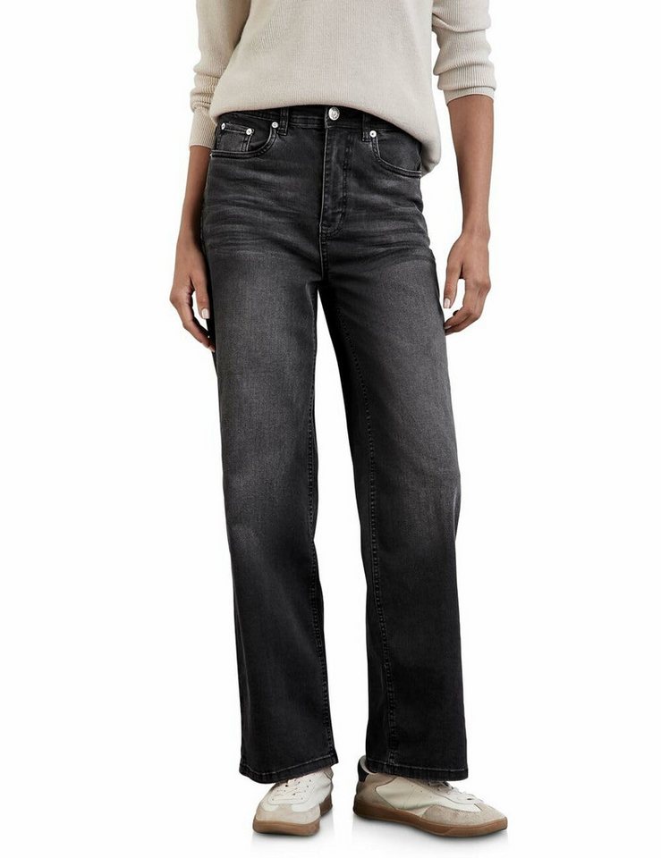 STREET ONE 5-Pocket-Jeans Straight Leg Jeans für Damen (1-tlg) von STREET ONE