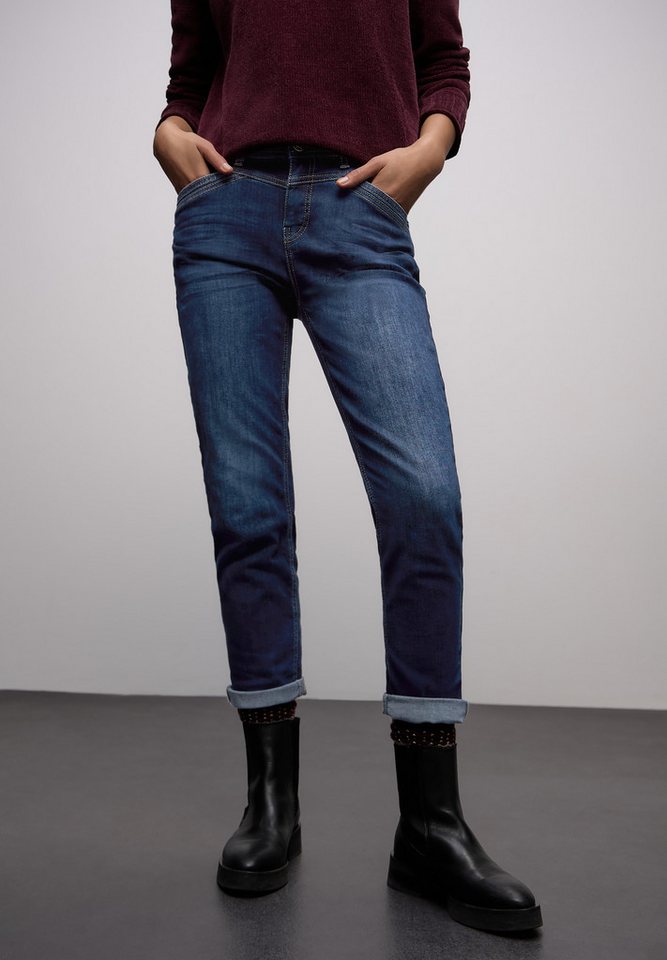 STREET ONE 5-Pocket-Jeans Style BOYFRIEND mit Stretch von STREET ONE