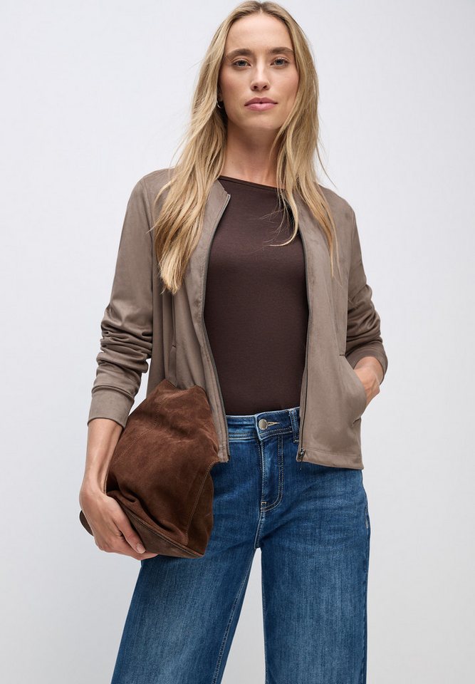 STREET ONE Blouson Velour mit Taschen von STREET ONE