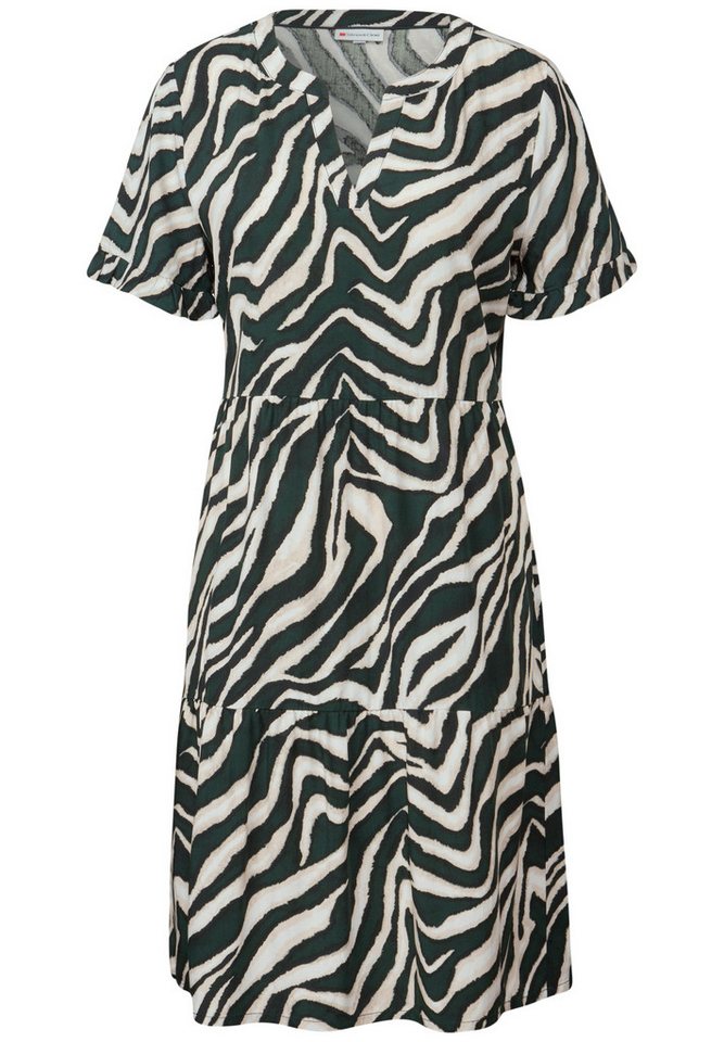 STREET ONE Blusenkleid Gemustertes Tunika-Kleid (1-tlg) von STREET ONE