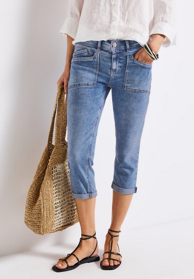 STREET ONE Caprijeans Style JANE mit Turn-up von STREET ONE