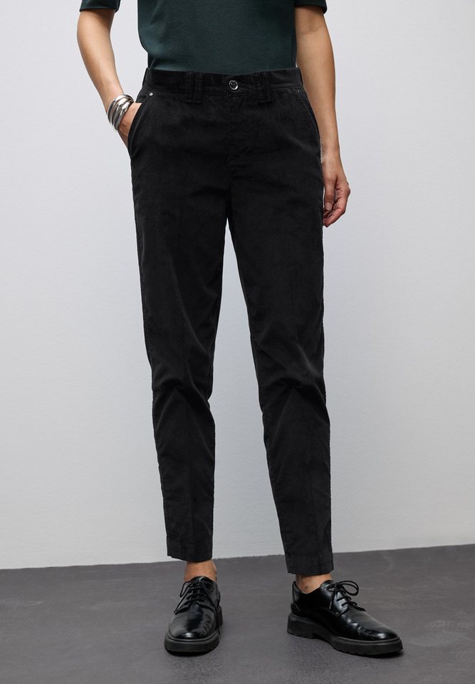 STREET ONE Chinohose Velvet mit Taschen von STREET ONE