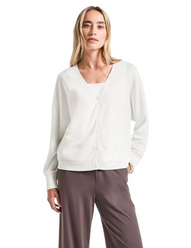 STREET ONE Damen 3226963 Strick-Look Jacke, Off White, 38 STREET ONE Damen 3226963 Strick-Look Jacke, Off White, 38 von STREET ONE