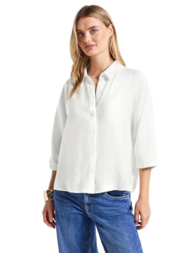 STREET ONE Damen 3411823 Dolman Hemdbluse, Off White, 34 von STREET ONE