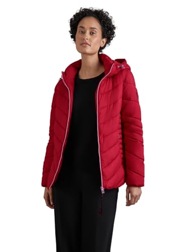 STREET ONE Damen A201969 Kurze Steppjacke, Carpet red, 46 von STREET ONE