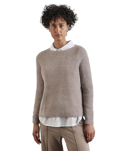 STREET ONE Damen A302883 Federgarn-Pullover, Breezy Beige, 40 EU von STREET ONE