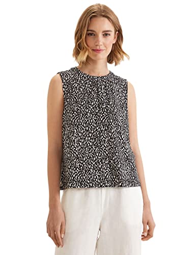 STREET ONE Damen A320002 Blusentop, Schwarz, 40 EU von STREET ONE