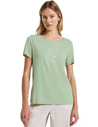 STREET ONE Damen A323577 T-Shirt mit Wording Print, Soft Jade Green, 42 von STREET ONE