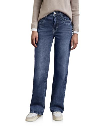 STREET ONE Damen A378315 Jeans Im Loose Fit, Mid Blue Random Washed, 31W / 30L EU STREET ONE Damen A378315 Jeans Im Loose Fit, Mid Blue Random Washed, 31W / 30L EU von STREET ONE