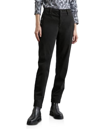 STREET ONE Damen A378380 Hose im Slim Fit,Schwarz,36 von STREET ONE