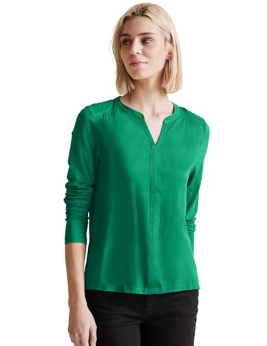 STREET ONE Damen Feminines Langarmshirt, fresh spring green, 34 von STREET ONE