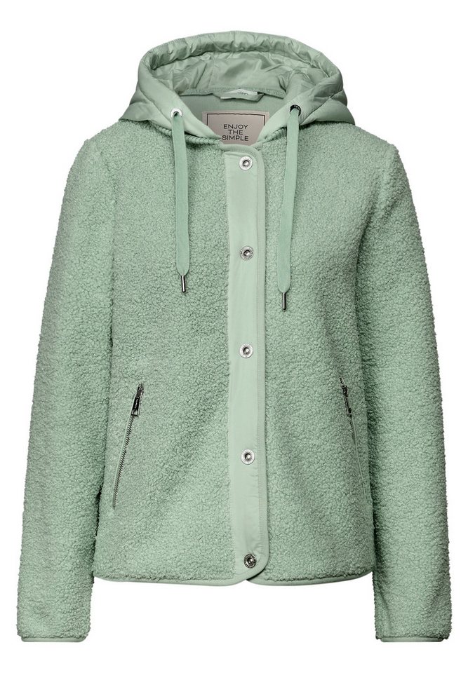 STREET ONE Jackenblazer Teddy Jacke mit Kapuze von STREET ONE