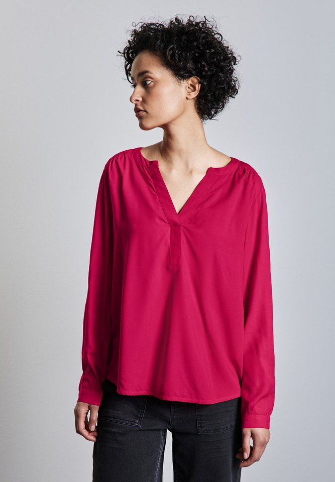 STREET ONE Langarmbluse aus softer Viskose von STREET ONE