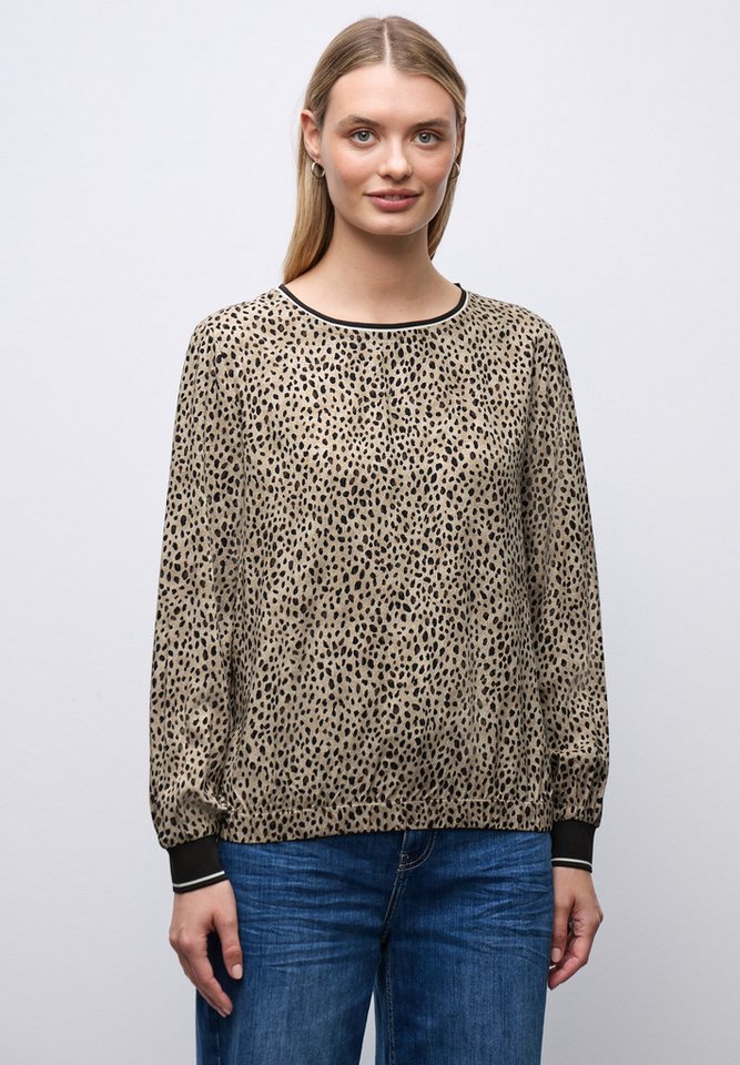 STREET ONE Langarmbluse mit Leoprint von STREET ONE