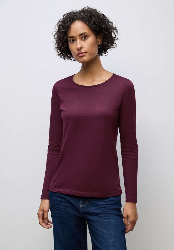 STREET ONE Langarmshirt Basic von STREET ONE