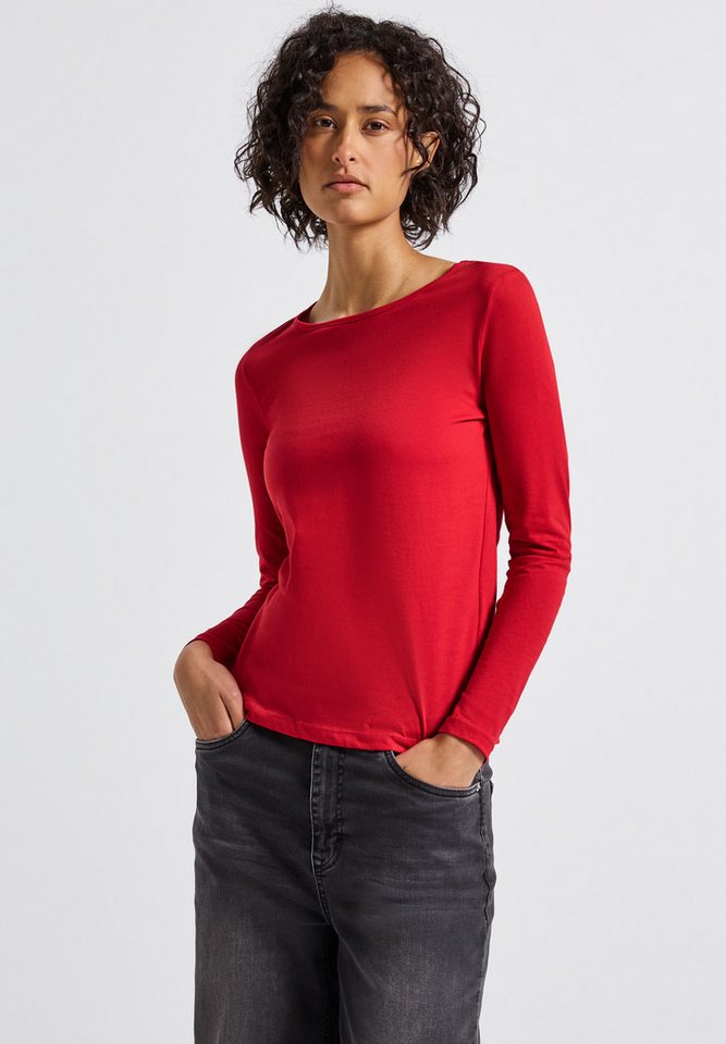 STREET ONE Langarmshirt Basic von STREET ONE