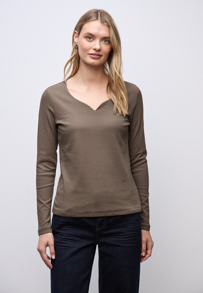 STREET ONE Langarmshirt im soften Baumwoll-Mix von STREET ONE