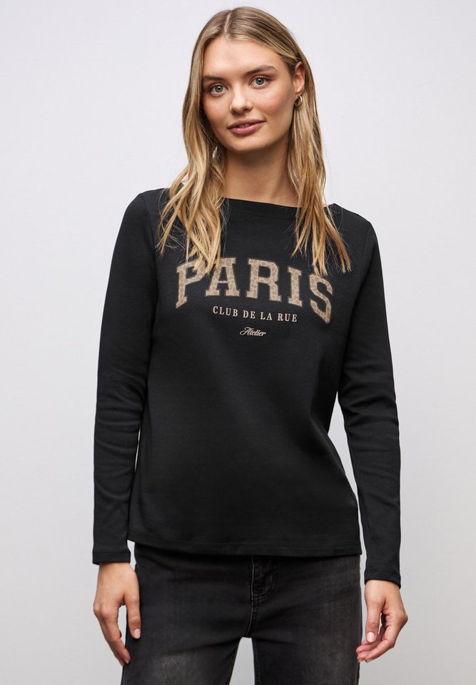 STREET ONE Langarmshirt mit Print, Wording Print im Leo-Look STREET ONE Langarmshirt mit Print, Wording Print im Leo-Look von STREET ONE