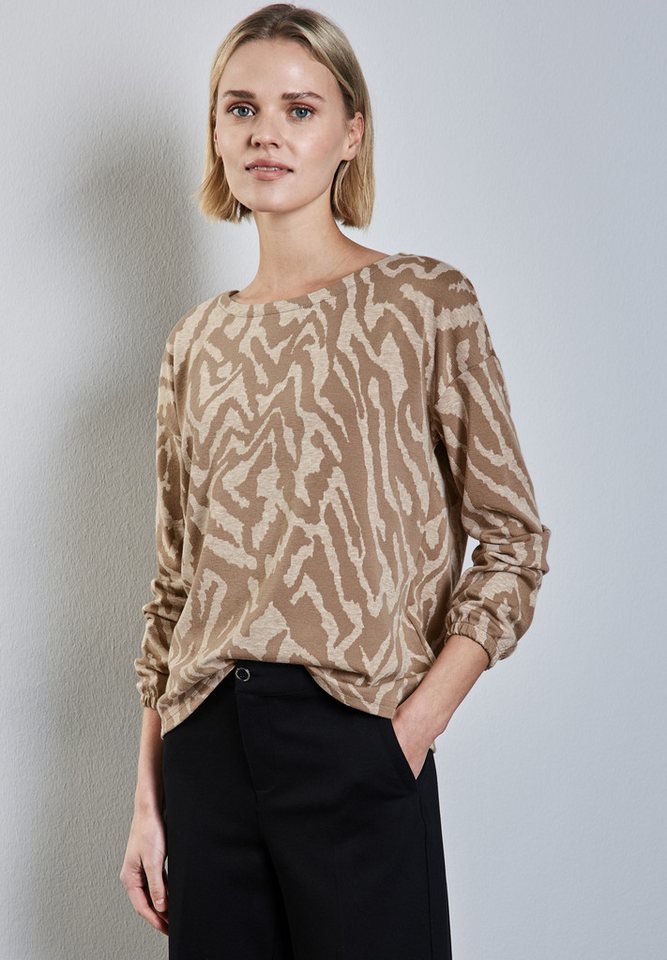 STREET ONE Langarmshirt mit U-Boot-Ausschnitt von STREET ONE
