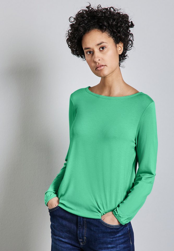 STREET ONE Langarmshirt mit U-Boot-Ausschnitt von STREET ONE