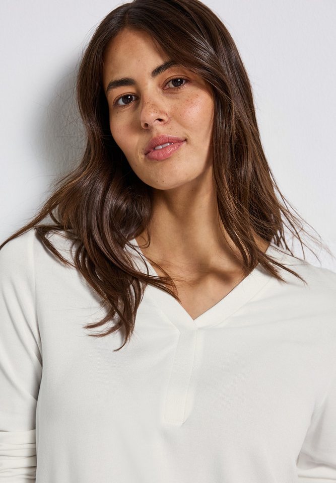 STREET ONE Langarmshirt mit V-Ausschnitt von STREET ONE