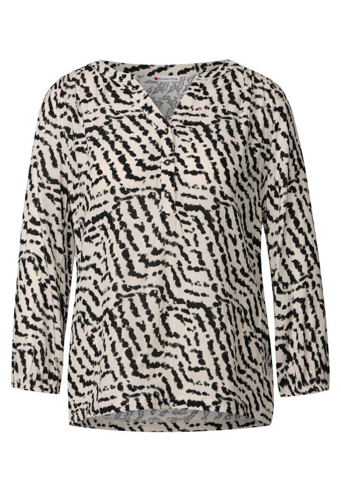 STREET ONE Langarmshirt printed mat-mix shirt w.button STREET ONE Langarmshirt printed mat-mix shirt w.button von STREET ONE