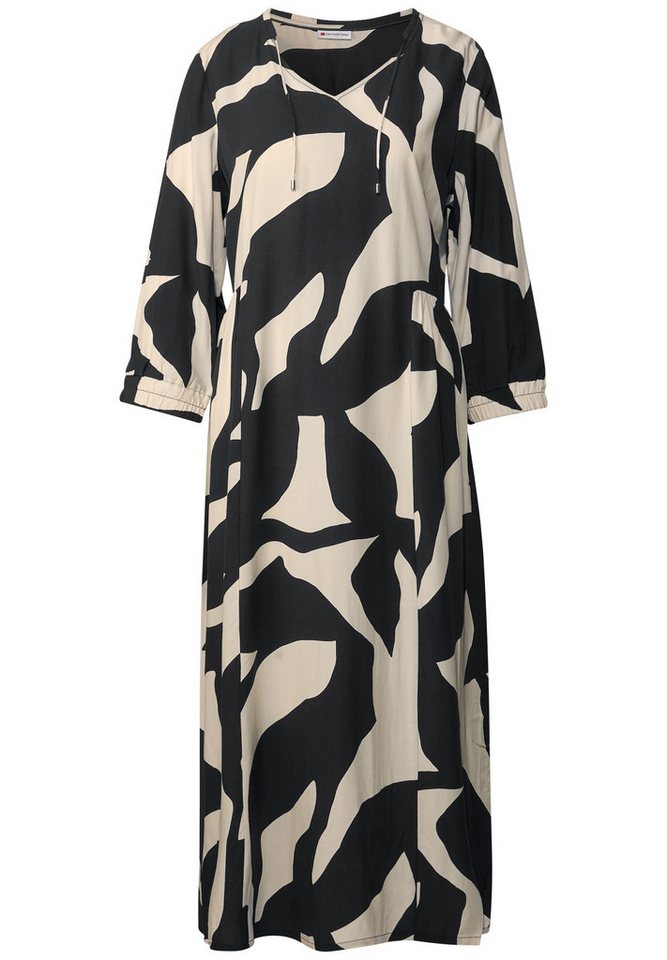 STREET ONE Midikleid – Leichtes Kleid mit modernem All-Over Print von STREET ONE