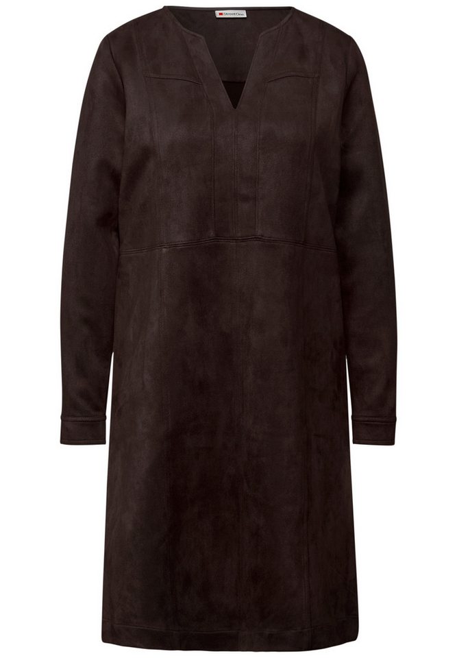 STREET ONE Midikleid Velours Dress_solid von STREET ONE