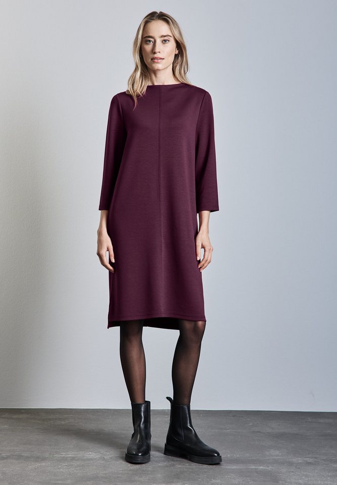 STREET ONE Midikleid in Unifarbe von STREET ONE