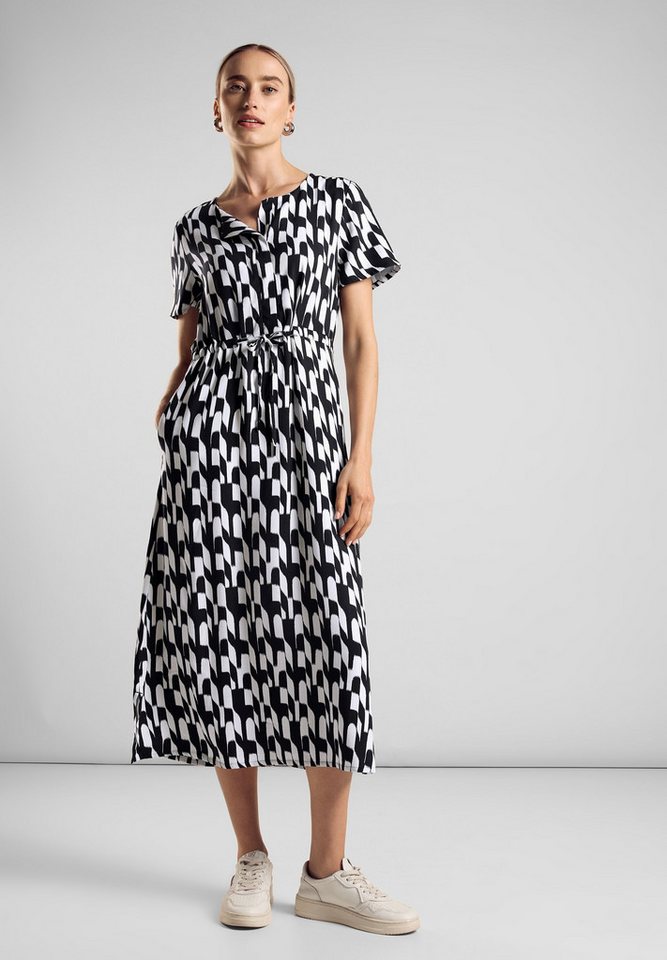 STREET ONE Midikleid mit Allover-Druck von STREET ONE