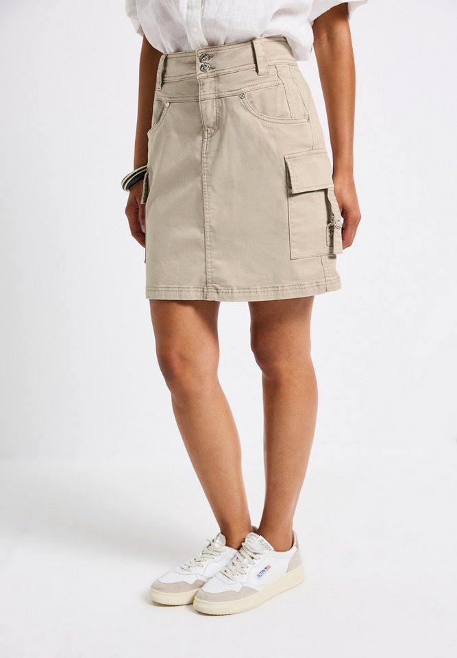 STREET ONE Minirock aus Baumwolle mit Stretchanteil von STREET ONE