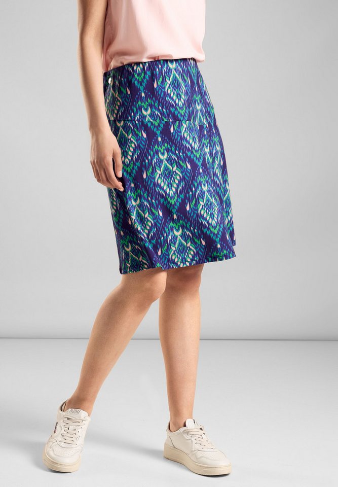 STREET ONE Minirock im elastischen Materialmix von STREET ONE