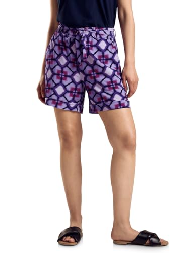 STREET ONE Paperbag Shorts mit Print von STREET ONE