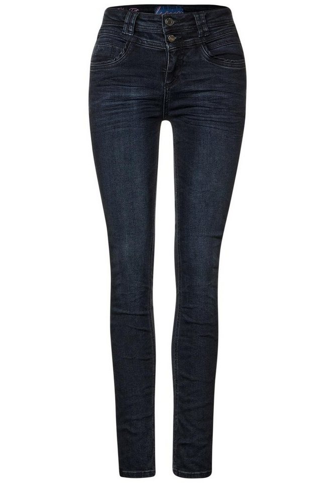 STREET ONE Regular-fit-Jeans Style LTD QR York,hw,thermo,bl, authentic blue black wash von STREET ONE