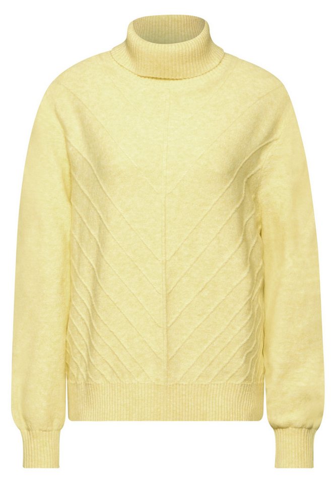 STREET ONE Rollkragenpullover - Rollkragenpullover mit Strukturmuster von STREET ONE