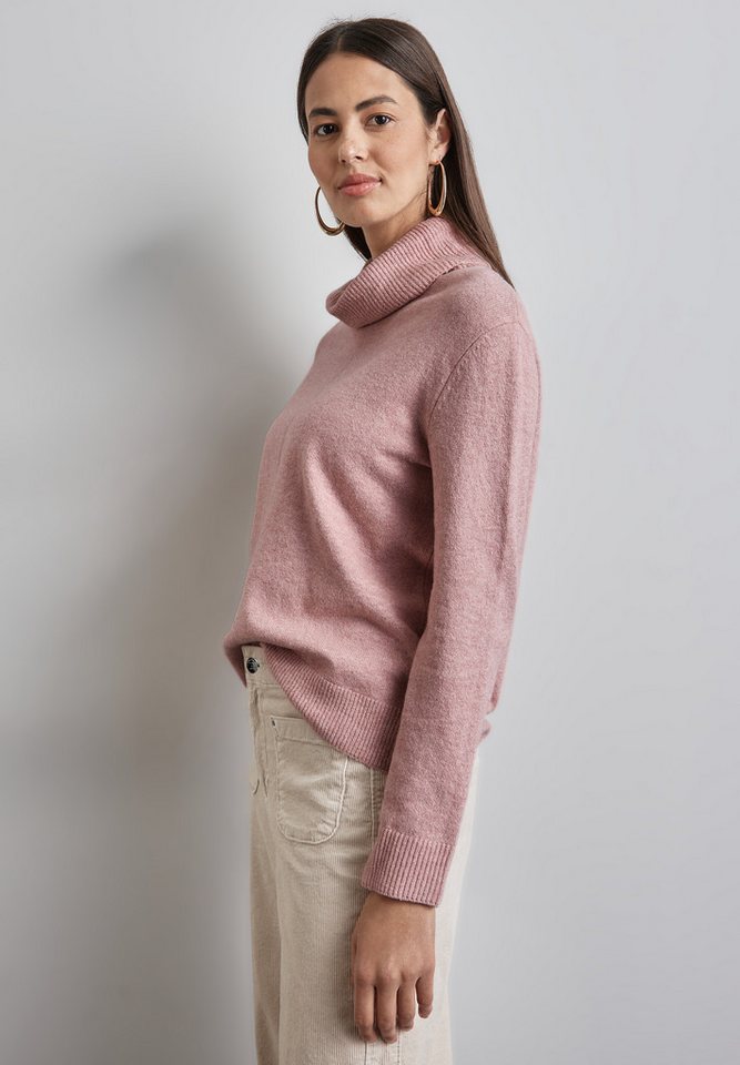 STREET ONE Rollkragenpullover in melierter Optik von STREET ONE