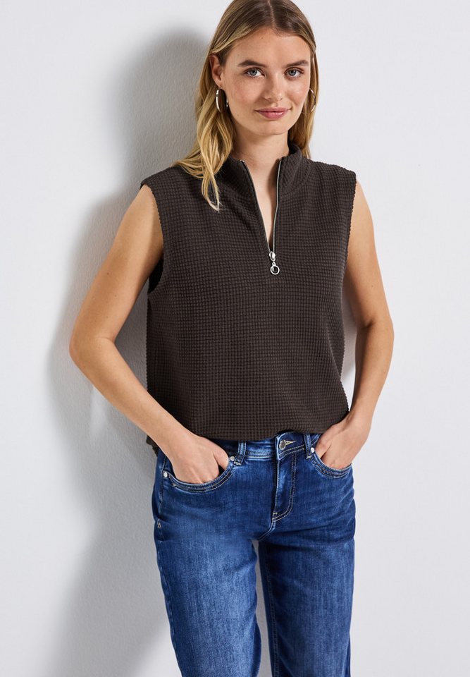 STREET ONE Rollkragenpullover ohne Ärmel von STREET ONE