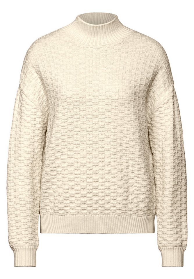 STREET ONE Rundhalspullover Strukturpullover von STREET ONE