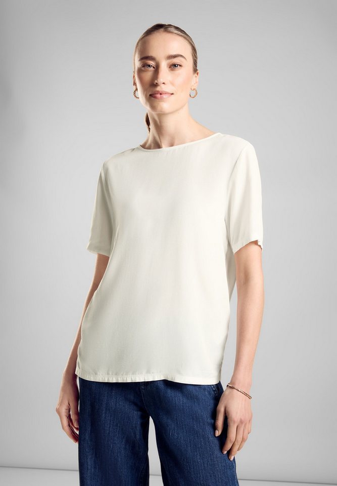 STREET ONE Rundhalsshirt mit Bändern am Rücken von STREET ONE