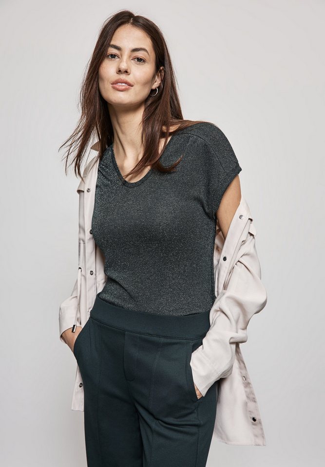 STREET ONE Shirttop im Glanz-Look von STREET ONE