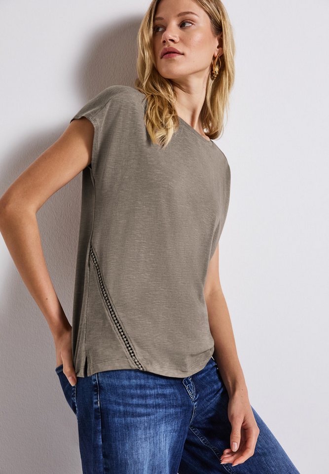 STREET ONE Shirttop mit Häkeldetails von STREET ONE
